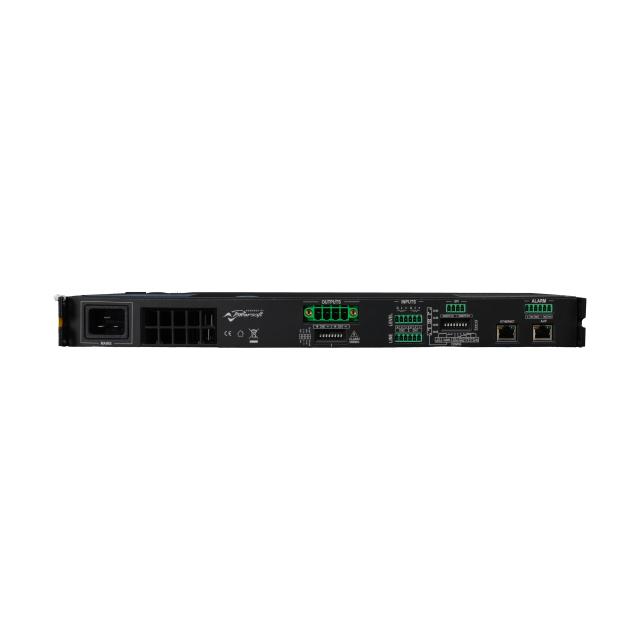 Amplificatore da installazione a 2 canali, 1000 W @ 2 Ω / 800 W @ 4–8 Ω, DSP integrato, rete AES67,