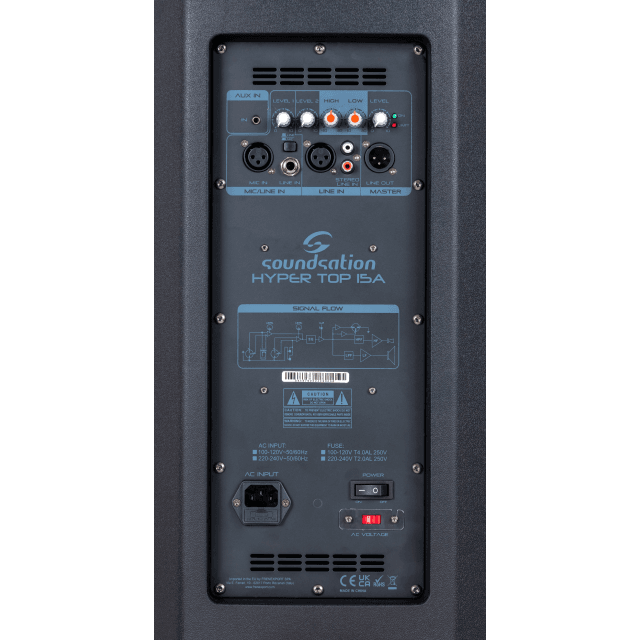 Diffusore bi-amplificato in polipropilene 1000W 15"