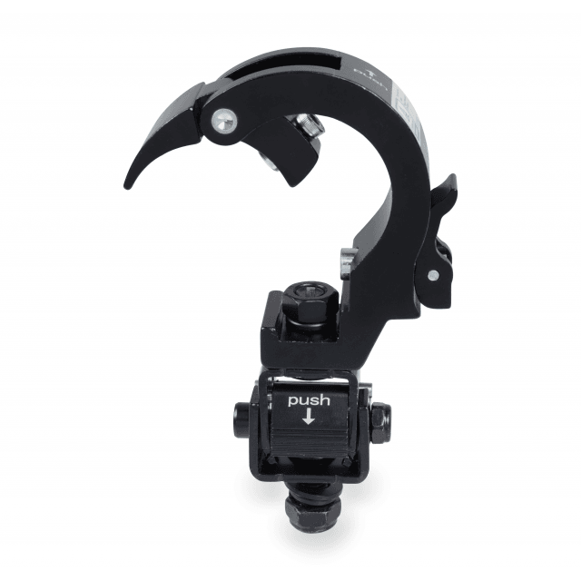 BLACK ALUMINIUM FOLDING CLAMP 48-50 MM AUTOMATIC RELEASE 100 KG