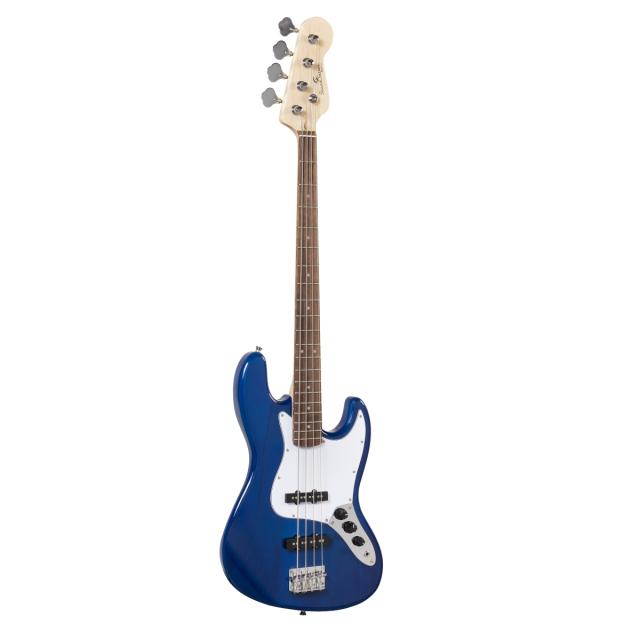 Electric bass with bridge and neck pick ups