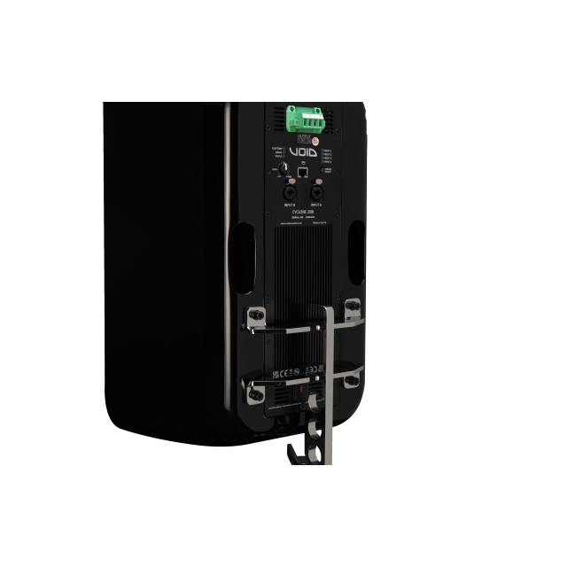 Subwoofer attivo reflex con doppio woofer da 8” e modulo amplificatore, 600 W, DSP a 24-bit, IP-rated (colore Nero)