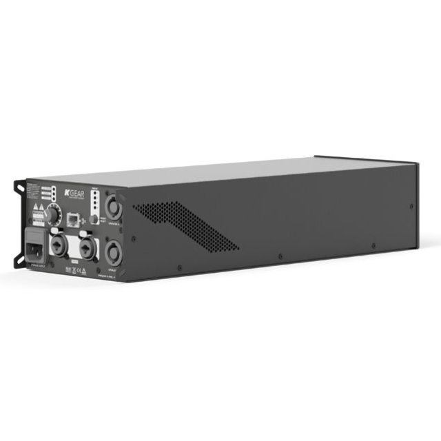 Compact 4-channel amplifier with 4x1500 W RMS @4Ω, built-in DSP and Powersoft™ module