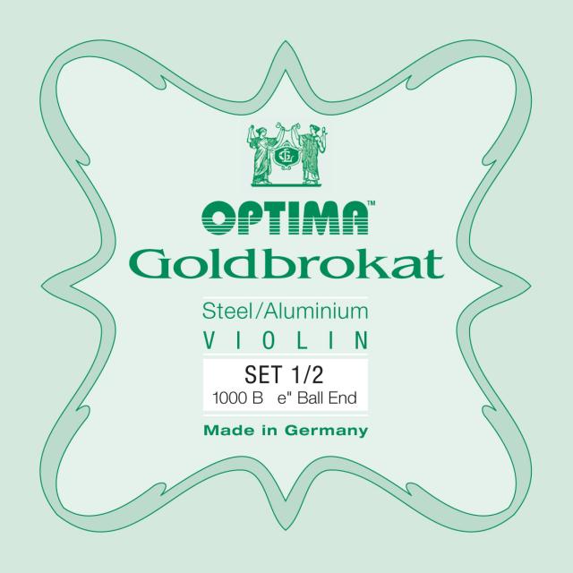 VIOLIN  OPTIMA GOLDBROKAT SET 1000 B 1/2