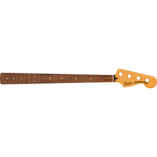 Precision to Jazz Bass Conversion Neck, 20 Med Jumbo Frets, 12" Radius, Pau Ferro