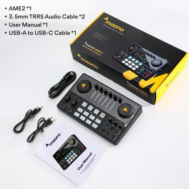 Console portatile per Streaming live/Podcast per Computer e Smartphone AME2