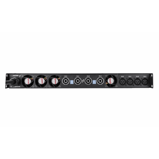 4x 1000W @ 8ohm, 1 Rack Unit Digital Power Amplifier with PFC
