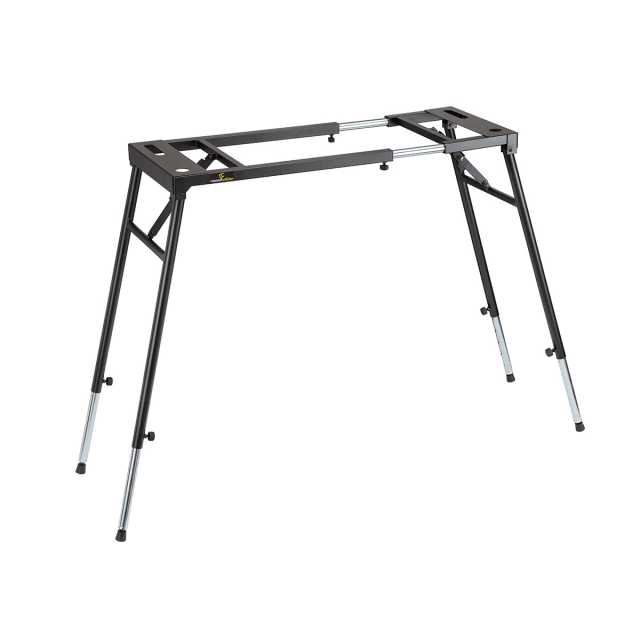Digital piano stand with height and width adjustment