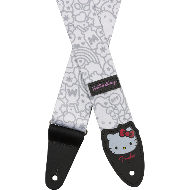 Fender® x Hello Kitty® White Poly Strap, 2"