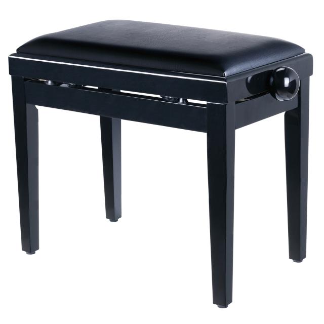 Adjustable glossy finish piano bench
