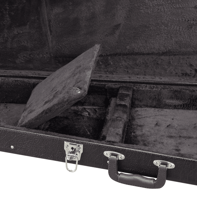 Hard case for electric bass (drop shaped)