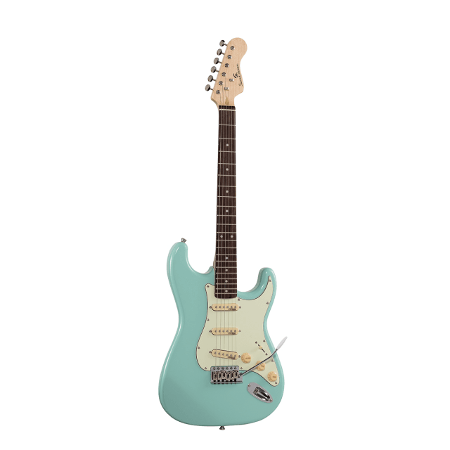 Double cutaway electric guitar with 3 single coils and vintage tuners (Wilkinson equipped, eco-rosewood fretboard)