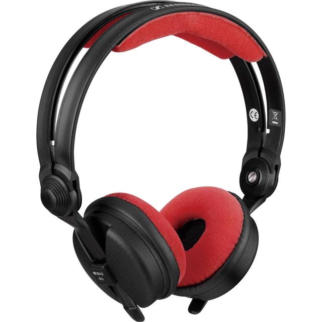Set di cuscinetti VELOUR per Sennheiser HD 25 - rosso