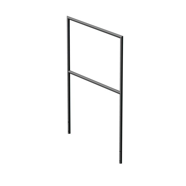 Corrimano per scale modulari a 2 gradini con altezze diverse