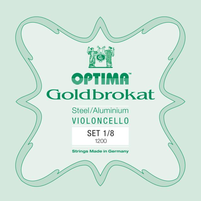 SET OPTIMA GOLDBROKAT G 1200 1/8  CELLO 1/8
