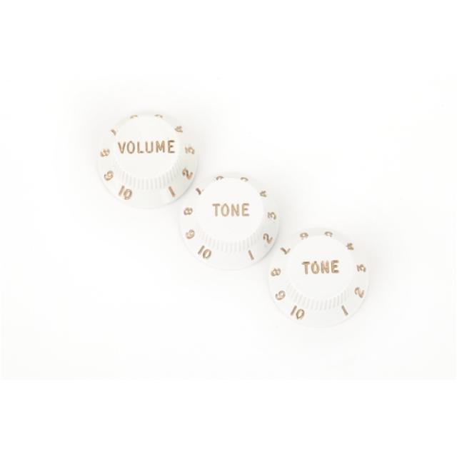Confezione da 3 manopole Stratocaster® White (Tone Tone volume)