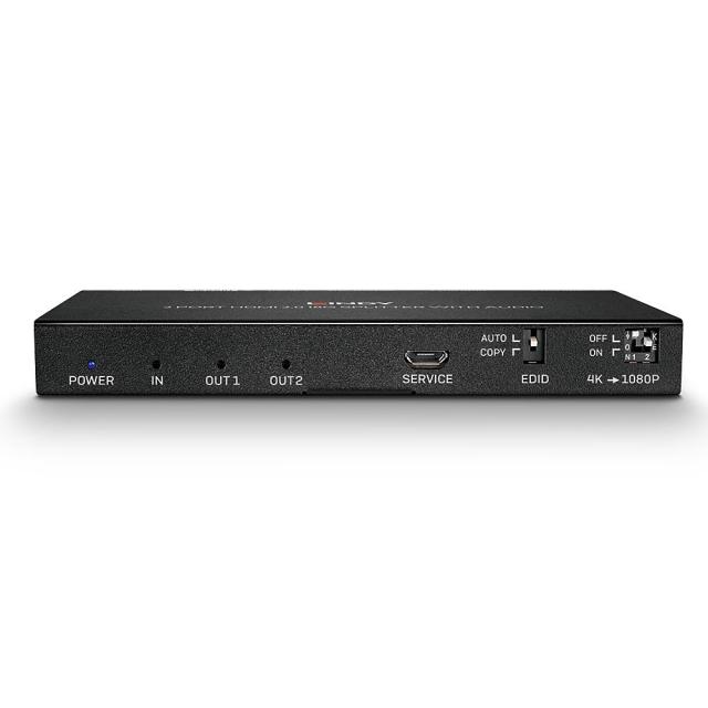 Splitter HDMI 2.0 18G con Audio Extractor, 2 Porte