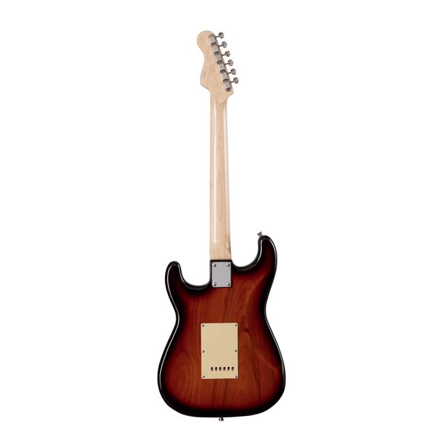 Double cutaway electric guitar with 3 single coils and vintage tuners (Wilkinson equipped, maple fretboard)