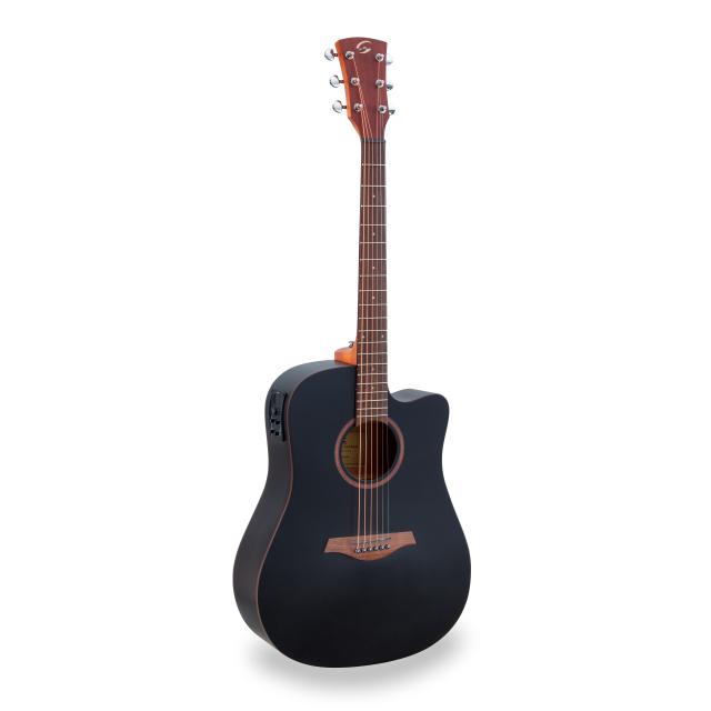 Chitarra acustica dreadnought cutaway amplificata