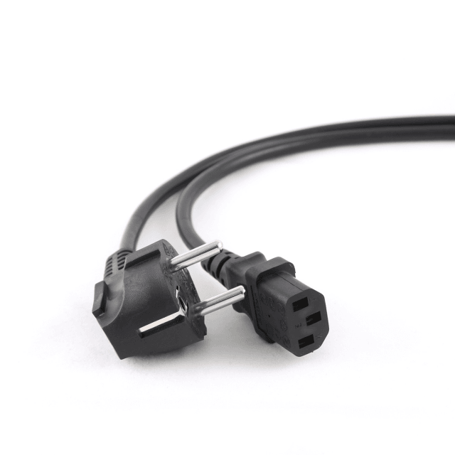 Power cable featuring 3P EC standard (VDE) - Shuko plug 1MT