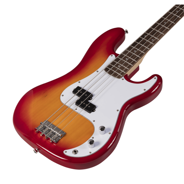 Electric bass with bridge P-style pick up