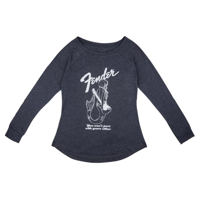 Fender® Mermaid Women's Long Sleeve, Navy, S