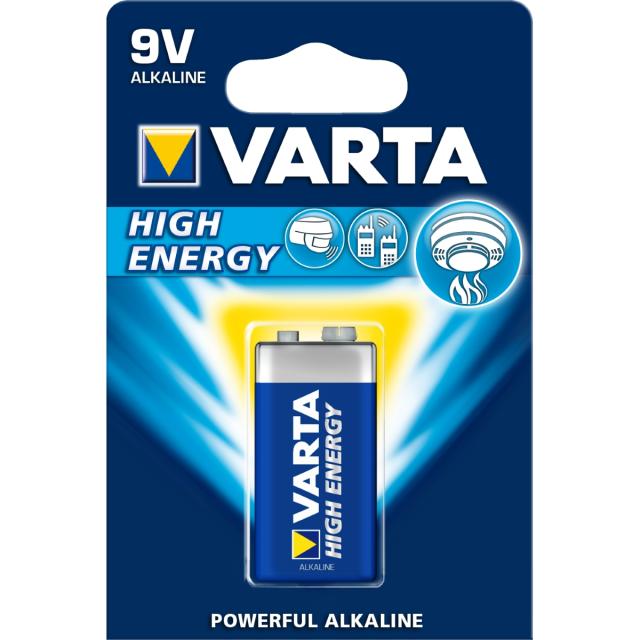 9V Battery Alkaline High Energy