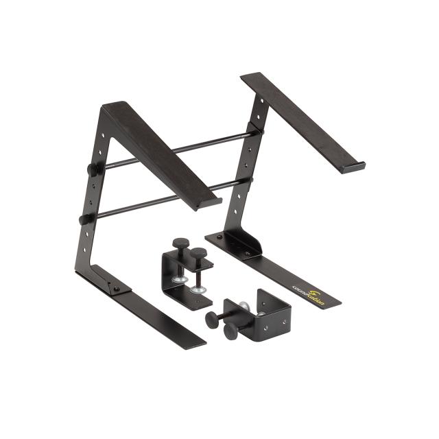 Supporto Laptop da Tavolo con altezza - larghezza regolabili e Sistema di Fissaggio