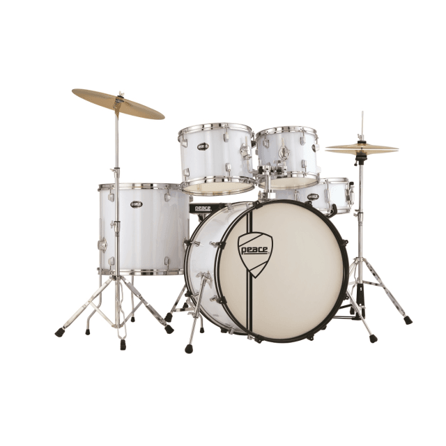Drumkit completo da 5 pezzi cassa da 22" e pelli Remo
