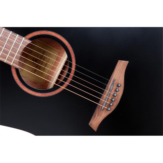 Dreadnought cutaway acoustic guitar w/preamp
