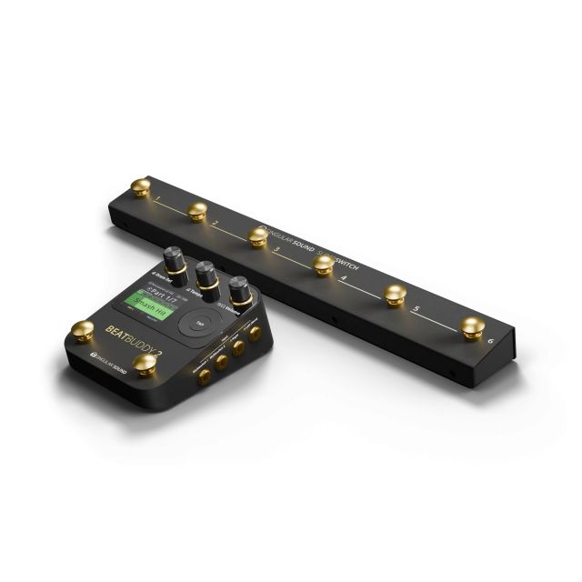 Stomp box drum machine