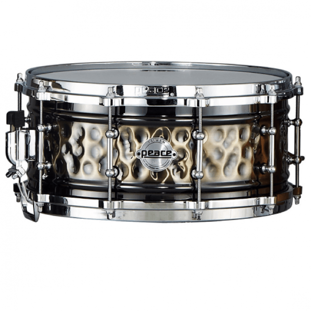 Hand Hammered steel Snare 14x6,5 with diecast hoops