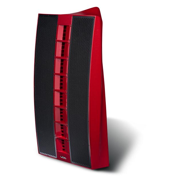 Array acustico a due vie con 20 trasduttori (12x6.5" LF, 8x1" HF) e tecnologia Virtual Arc (colore Rosso)