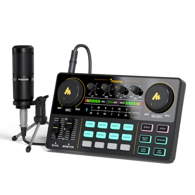 Kit portatile per Live Streaming e Podcast per Computer e smartphone MAONOCASTER LT AU-AM200-S1