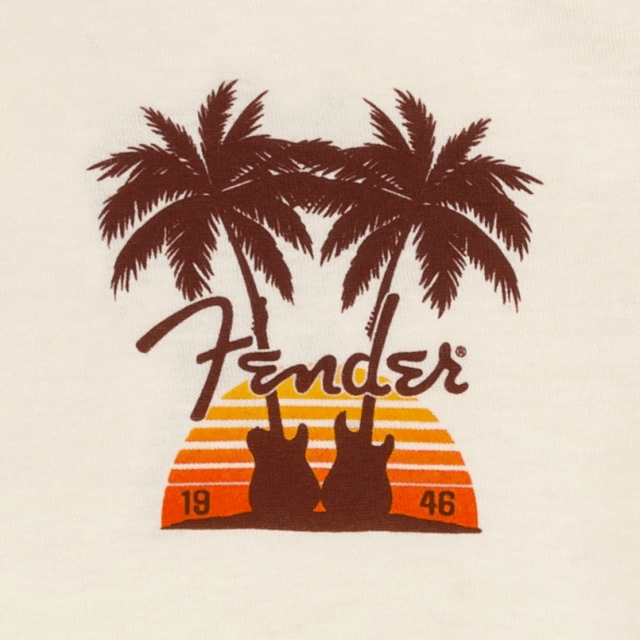 Fender Twin Palms T-Shirt, Tan 2X