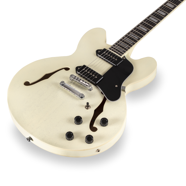 Double cutaway semi-acoustic guitar w/Single coils