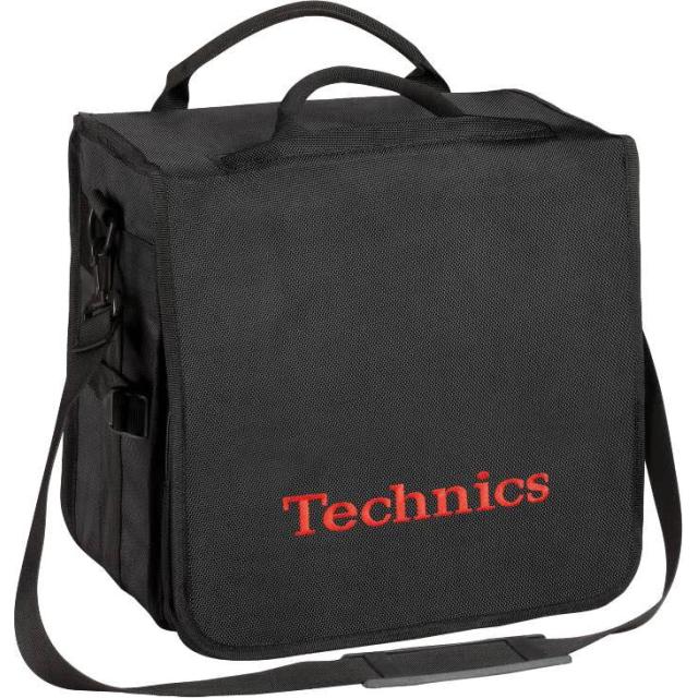 Borsa Convertibile Porta Vinili da DJ (Capacità: 45 dischi - Colore Nero/Rosso)