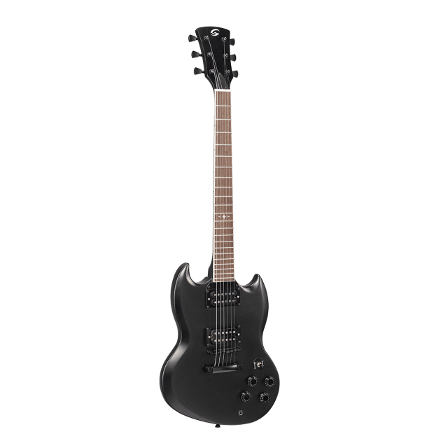 SHADOW series double cutaway electric guitar with 2 humbuckers, tune o  matic bridge and set-in neck