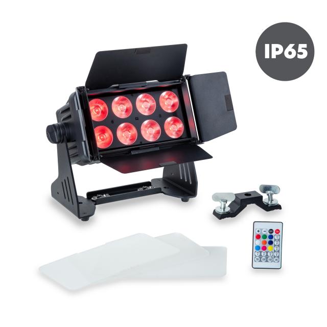 IP65 battery powered wash projector 8x15W