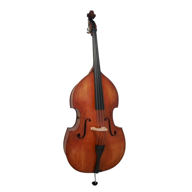 Contrabbasso Virtuoso Pro 3/4 artigianale con tavola in abete massello e fondo e fasce in acero fiammato