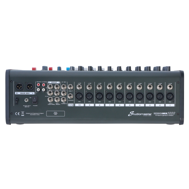 Console di missaggio professionale a 12 canali con Media e Bluetooth