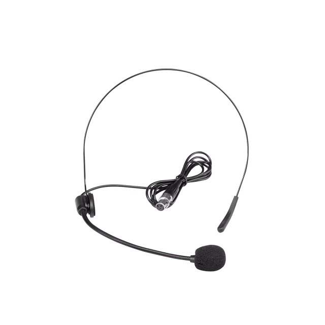 Sistema a Radiomicrofono Doppio UHF da 16+16 Canali con due microfoni ad archetto e due trasmettitori tascabili