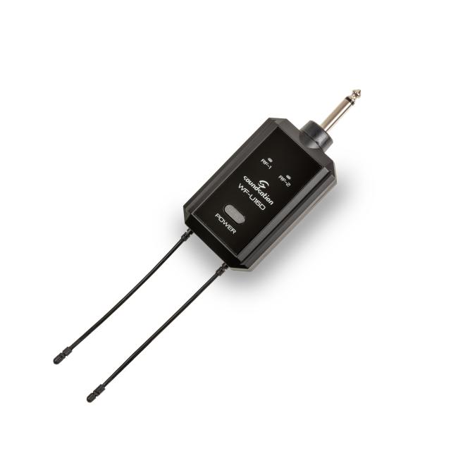 Sistema wireless compatto UHF doppio con 2x16 canali, 1 Mic. Palmare & 1 Trasm. Tascabile - 521.4-549.6MHz