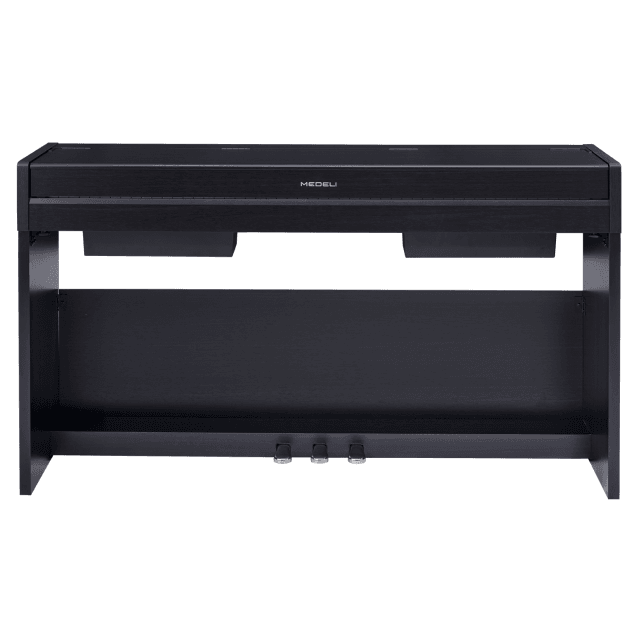 Compact digital piano with black finish