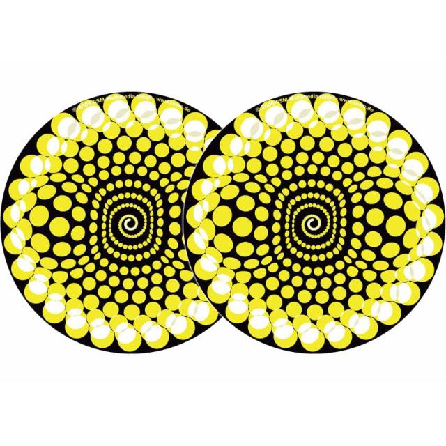 2x Slipmats Balls - yellow