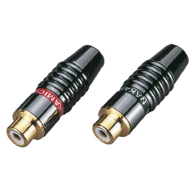 Metal connector RCA female (25 pcs box)