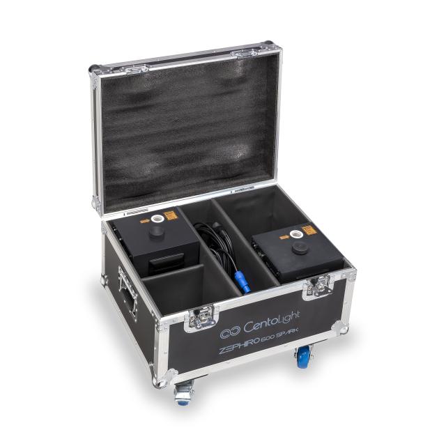 Flight Case per 4 Macchine per Scintille ZEPHIRO 600 SPARK