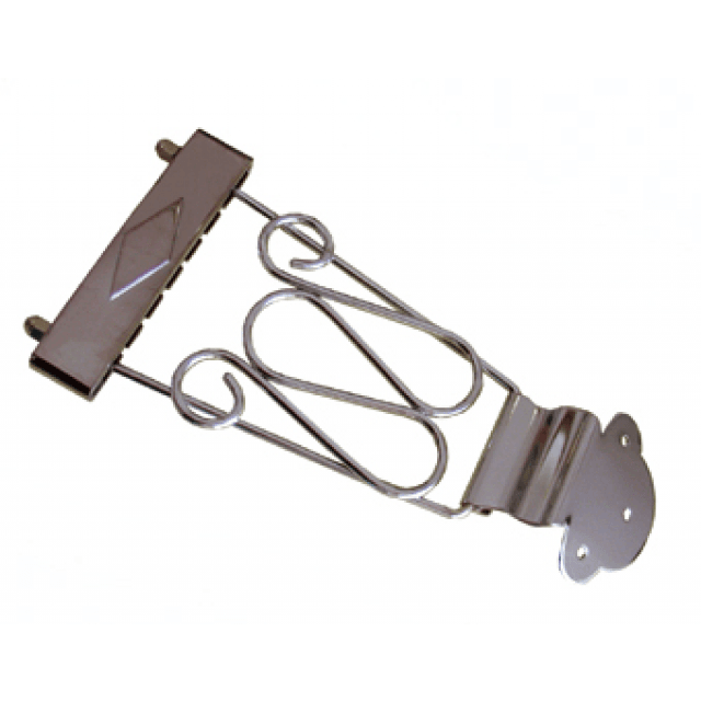 Stop Tailpiece for Semiacoustic Guitar (Chrome)