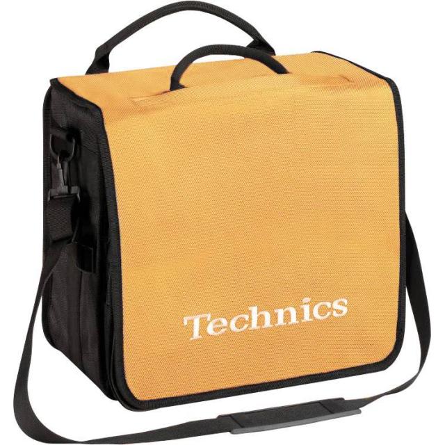 Borsa Convertibile Porta Vinili da DJ (Capacità: 45 dischi - Colore Giallo/Bianco)