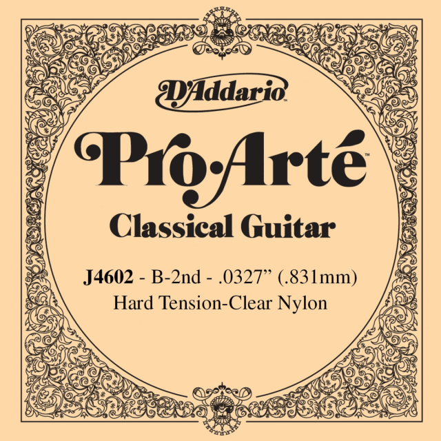 Pro-Arte Nylon Classical Guitar Single String, Hard Tension, Second String
