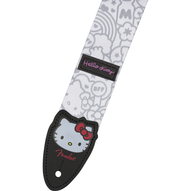 Fender® x Hello Kitty® White Poly Strap, 2"